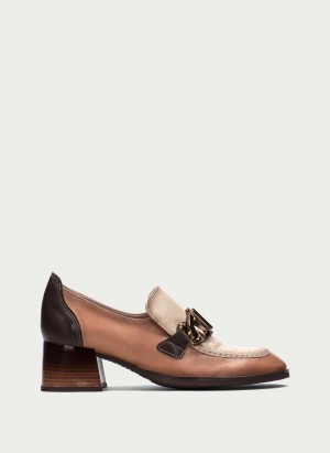 Hispanitas Charlize Loafers Dame Abrikos Hvide | SGR975PB