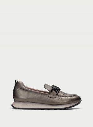 Hispanitas Loira Loafers Dame Sølv | ZZN844XA