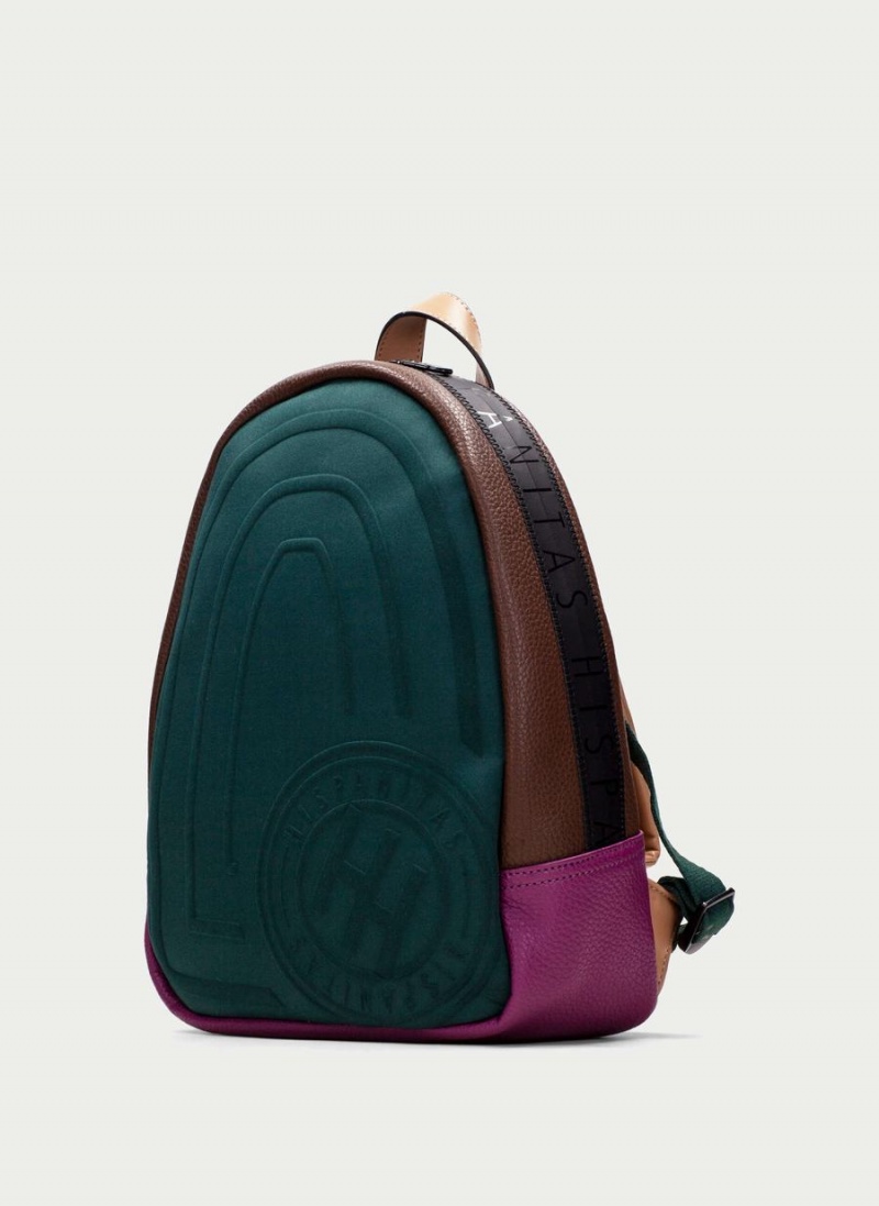 Hispanitas Backpack Tasker Dame Grøn Brune Lilla | KGU116ES