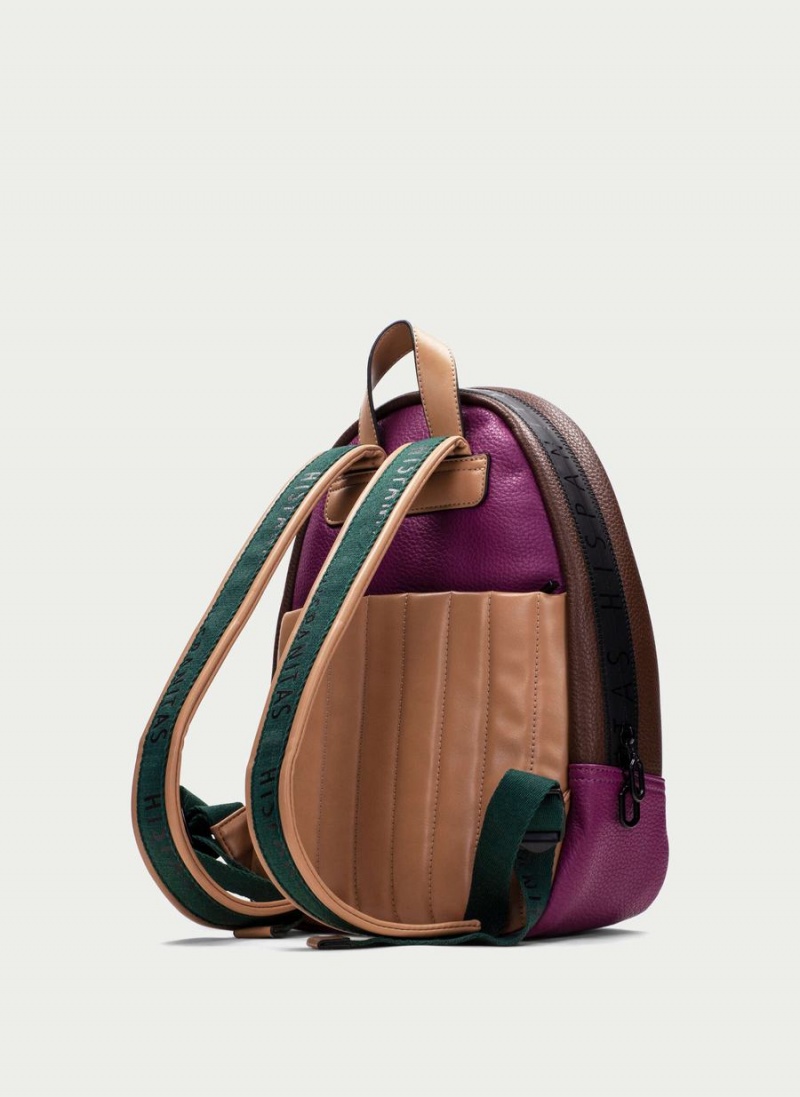 Hispanitas Backpack Tasker Dame Grøn Brune Lilla | KGU116ES