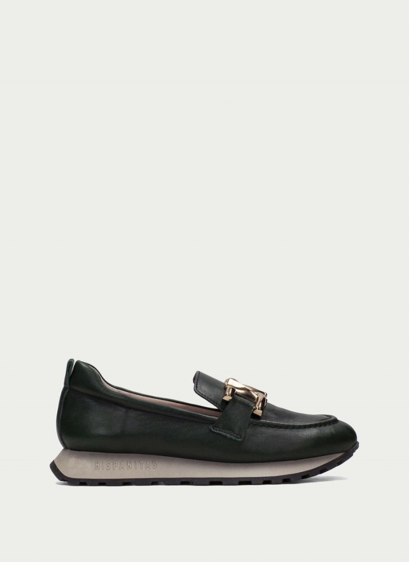 Hispanitas Loira Loafers Dame Grøn | SCR5323OA